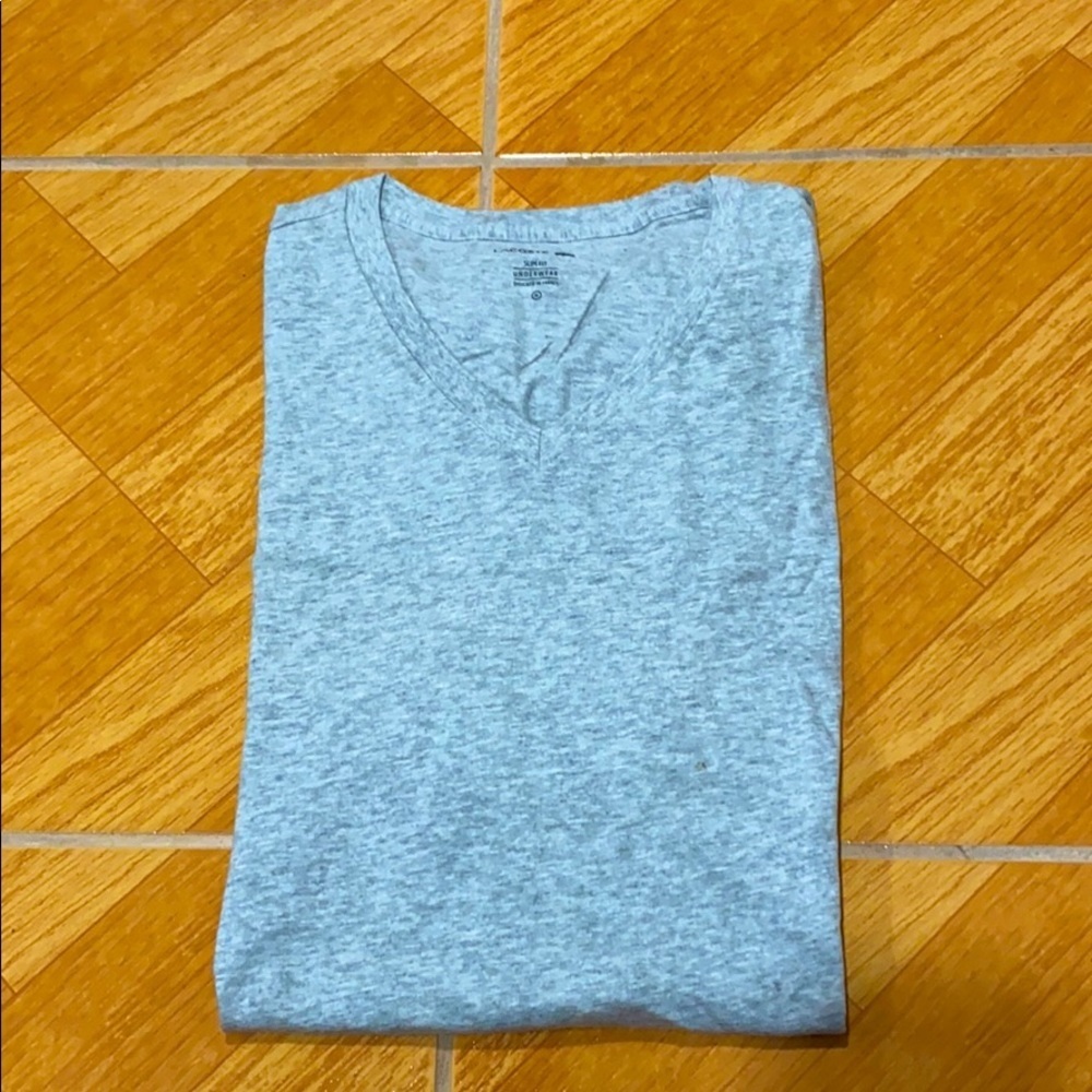 Lacoste gray v neck undershirt size: XL